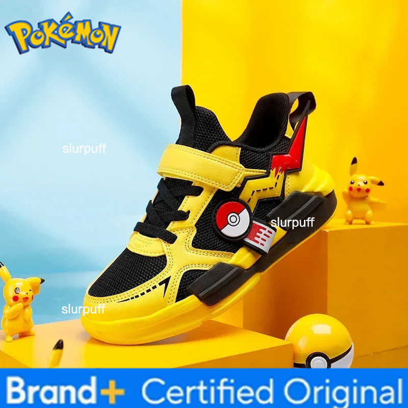 Pokemon Kid Casual Sneakers Pikachu Children Cartoon Sports Shoes Boy Girl Student Running Shoe Breathable Lightweight Size EU28-39 W251224