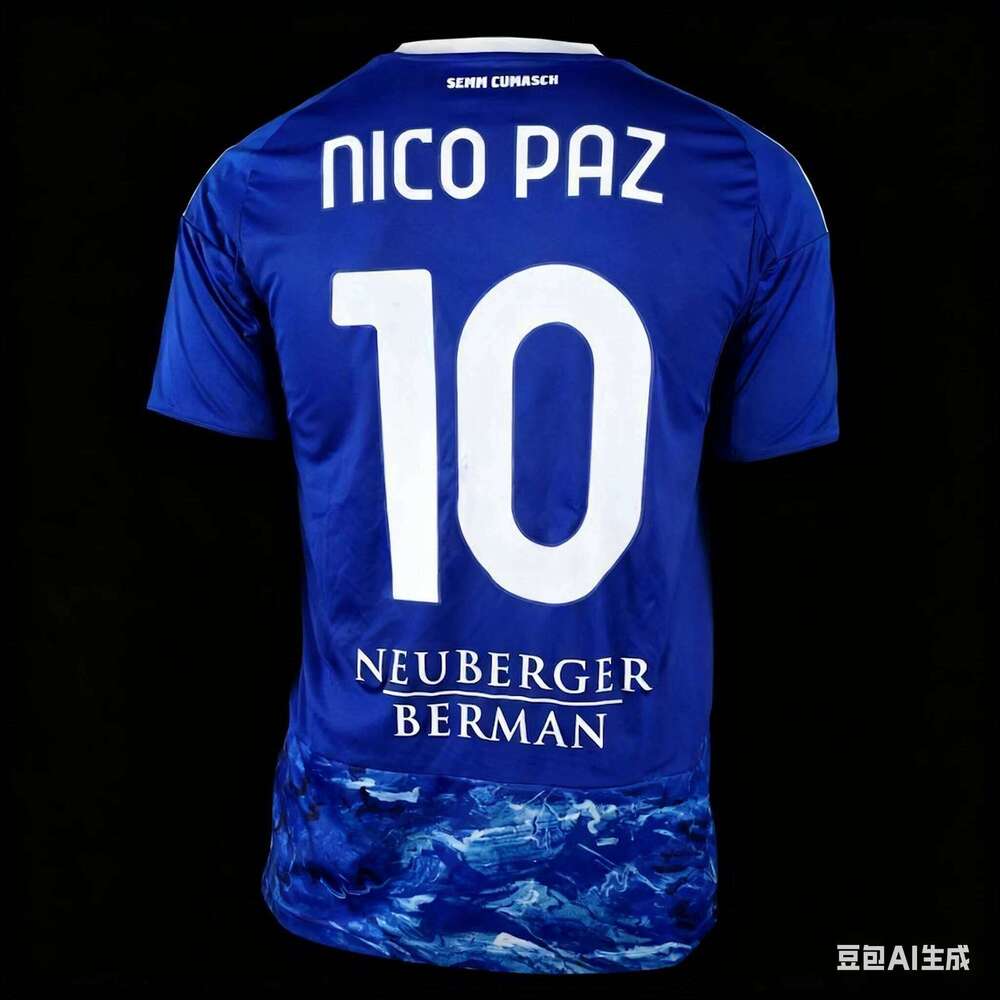 2025 The Hot Como Style Version Adult Children Sports T-Shirt Football Jersey Breathable Short Sleeve Soccer Club Top