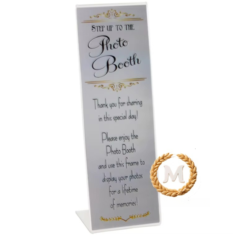 L-shaped 2x6 Acrylic Display Stand Photo Frame H260306