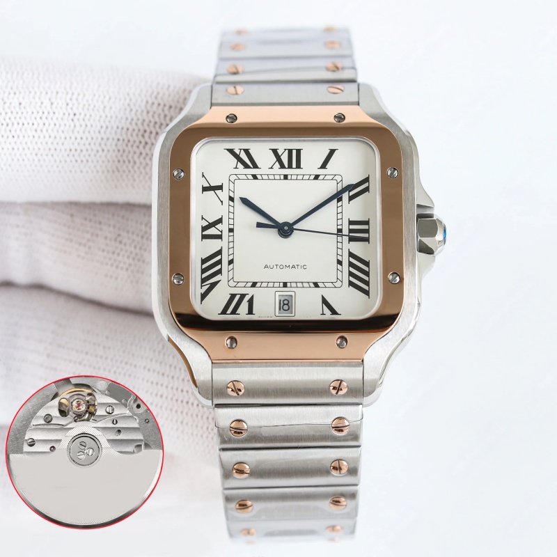 2026 10a quality with box Mens watch Luxury Mechanical Movement Watch Quick Release strap 41.9mm*35.1mm Calendar