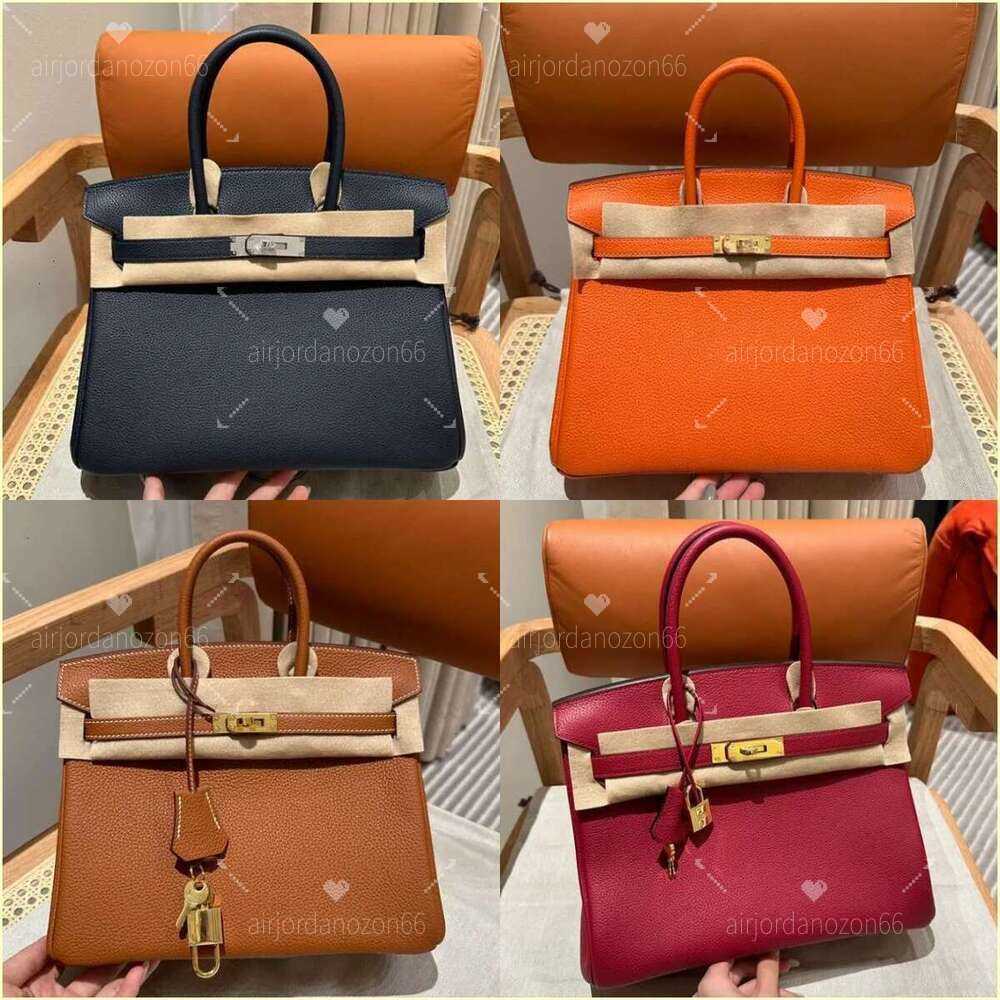 Shoulder Bags Designer Handbags Tote High Quality 20cm/25cm/35cm Genuine Leather Handmade Gold Sier Hardware Lock Interior Zipper Pocket Fashion Bags Shopping bags