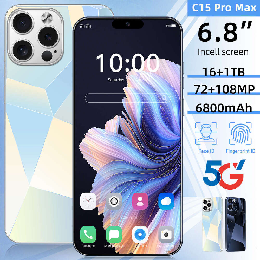 Famous brand hot selling C15ProMax cross-border smart 5G phone 16+1T Android phone source factoryCKS