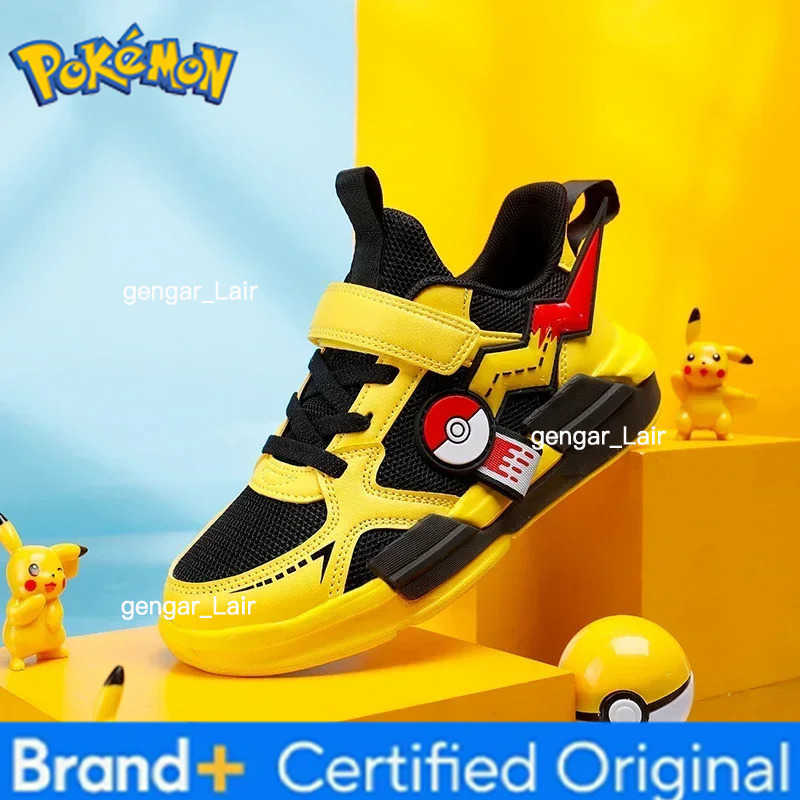 Pokemon Kid Casual Sneakers Pikachu Children Cartoon Sports Shoes Boy Girl Student Running Shoe Breathable Lightweight Size EU28-39 W251224