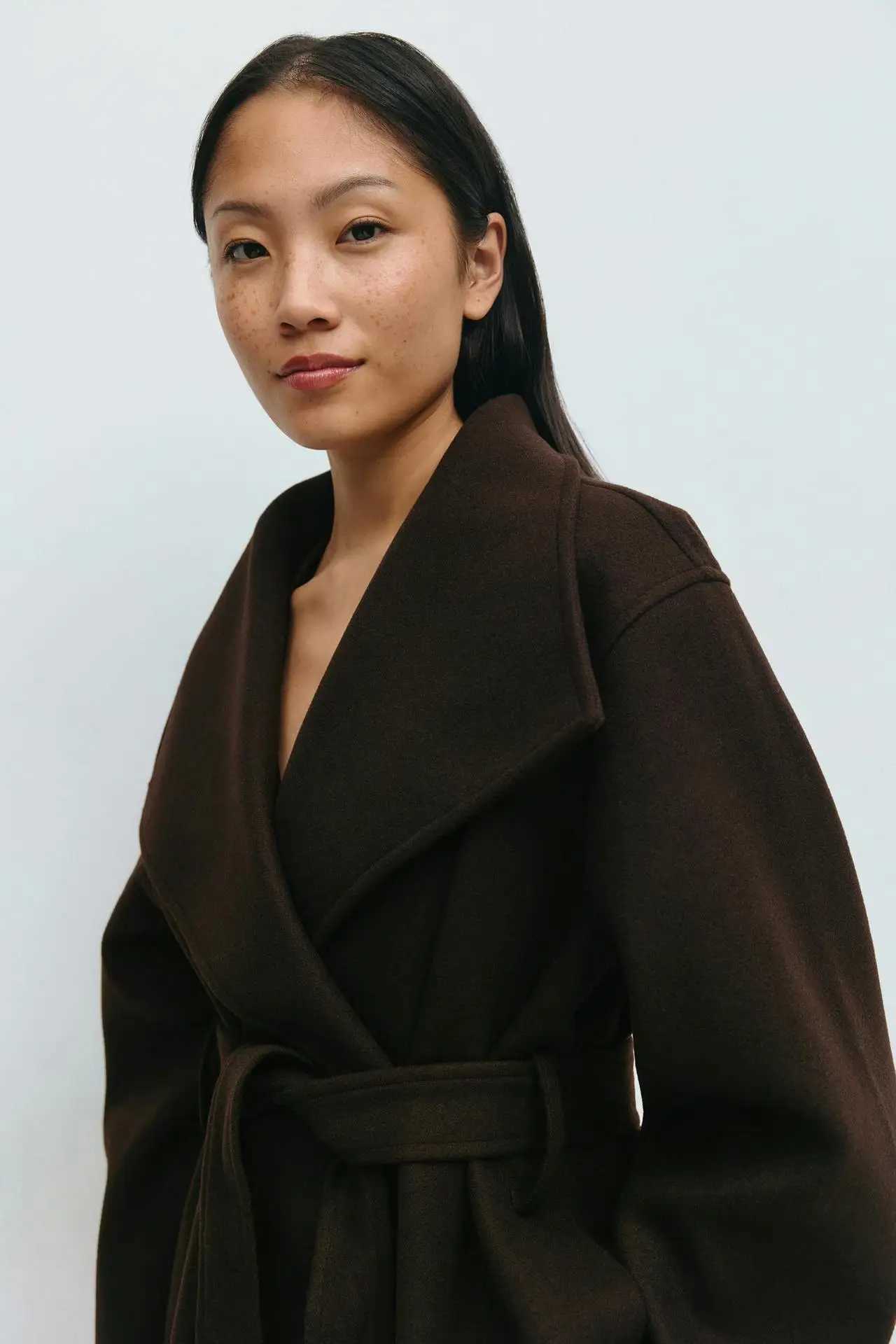 2025 Autumn and Winter Womens High-end Standing Collar Double-sided Intimate Coat Medium Long Thick Woolen CoatT251224