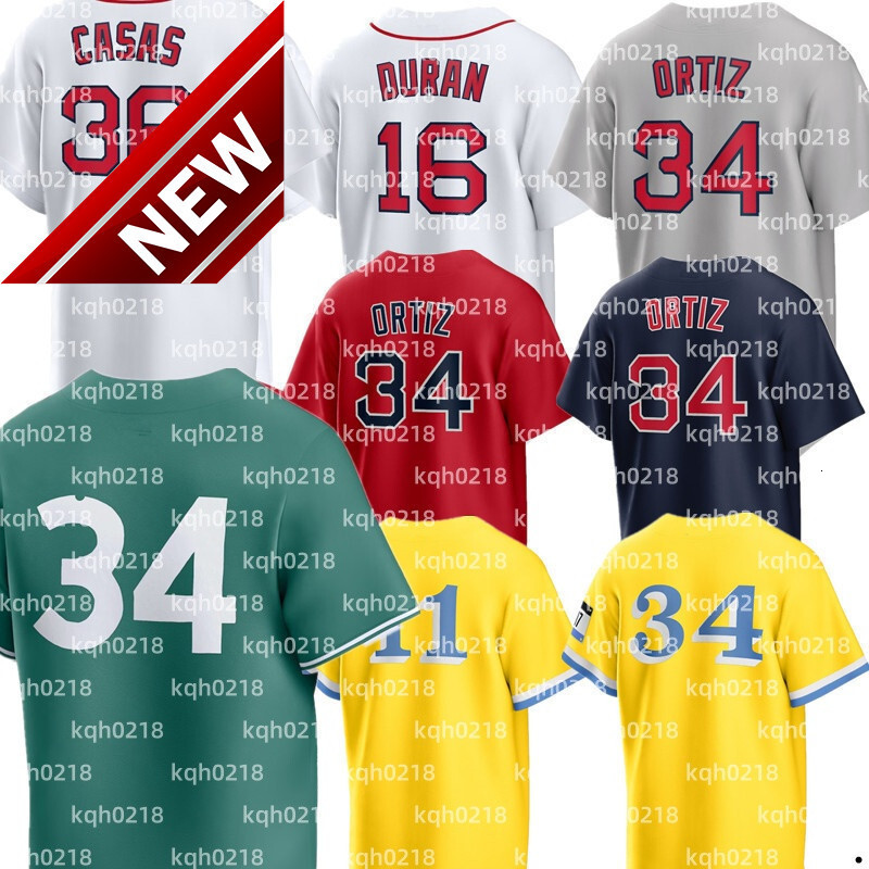 Custom Red Sox Baseball Jersey Roman Anthony David Ortiz Ceddanne Rafaela Alex Bregman Garrett Crochet Masataka Yoshida Triston Casas Jarren Duran connor Wong