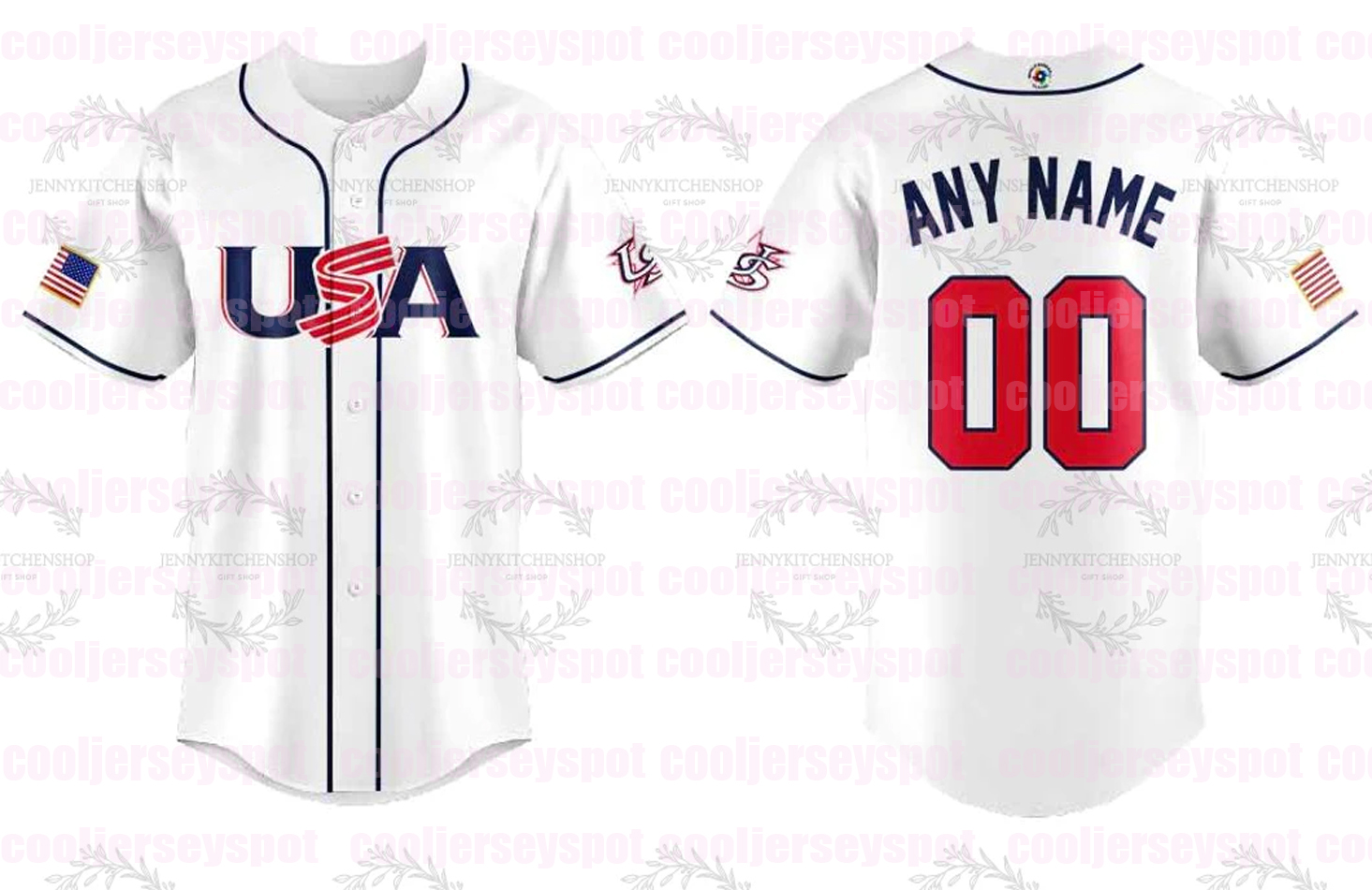 Aaron Judge Team USA 2026 World Baseball Classic Jersey - Pete Alonso Paul Skenes Corbin Carroll J.T. Realmuto Pete Crow-Armstrong Fans