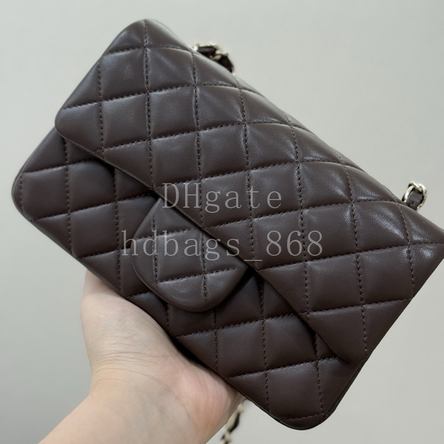 Mini Flap Bag Crossbody Bags Chain Bag Luxury Shoulder Bag 20CM 1:1 Quality Designer Handbag Lambskin With Box WC004