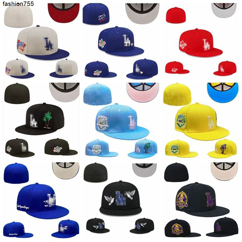 Ball Caps LA letter Baseball caps Bones Aba Reta Touca Gorras Planas Casquette men women Full Closed Fitted Hats