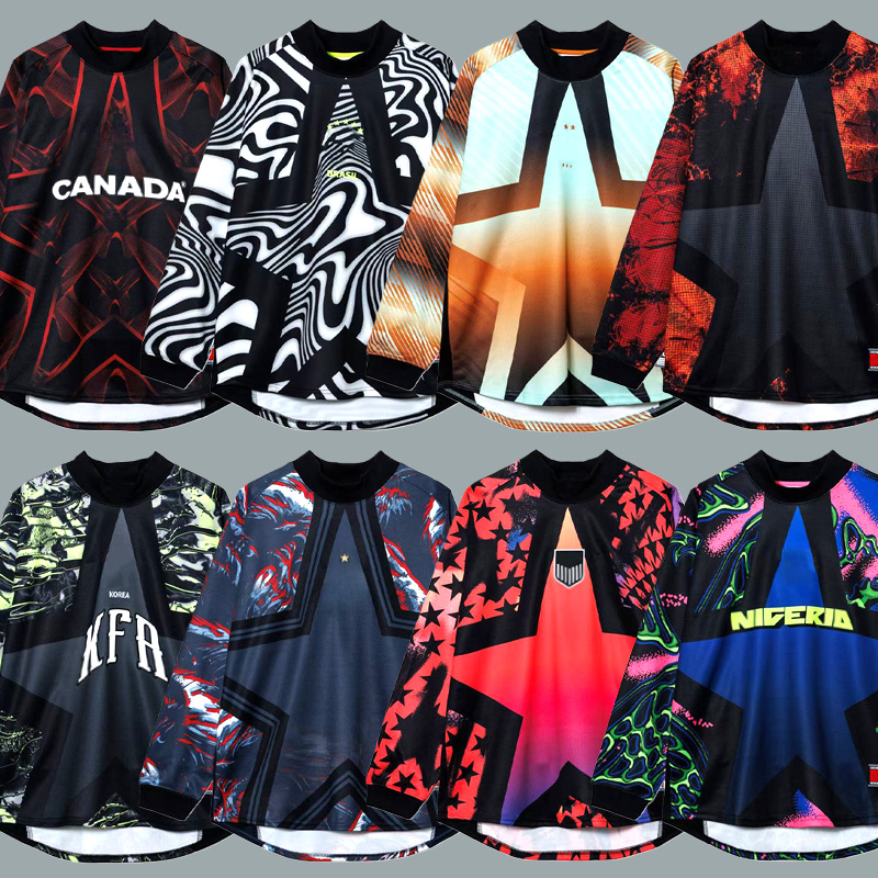 Hollywood Keepers Soccer Jerseys 2026 2027 Englands Brazil USAS francia Korea Canada national team Goalkeeper Long sleeves football shirts multicolored Tops