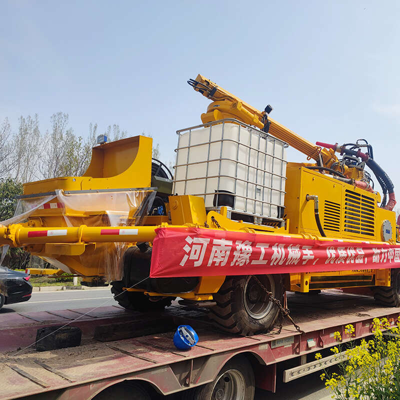 Wet Concrete Spraying Trolley Tunnel Use Concrete Wet Spray Truck Building Machine Spray Machine