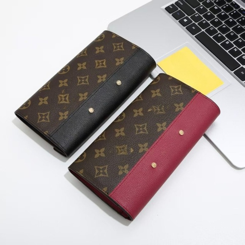 10A Fashion girl wallet 2025 hand-held bag card bag folding leather bag zipper wallet