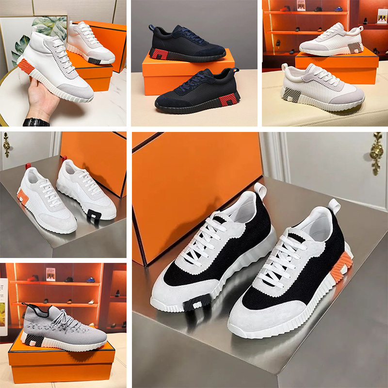 with box Designer shoes Dress Shoes Bouncing Sneakers Suede Casual Shoes Trainers Classic Running Shoe Men Bounce Women Sneaker Rubber Sole Flat Trainer H eur 35-45