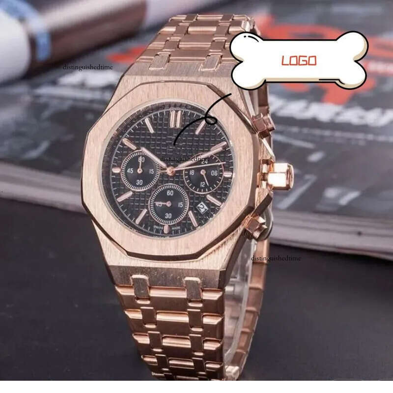 APWatchs audemares Watch pidgetly Offshore Swiss Movement 43mm Chronograph Watches Man Metal Band Luminous Water Resistant Designer Wristwatch Gifts 09