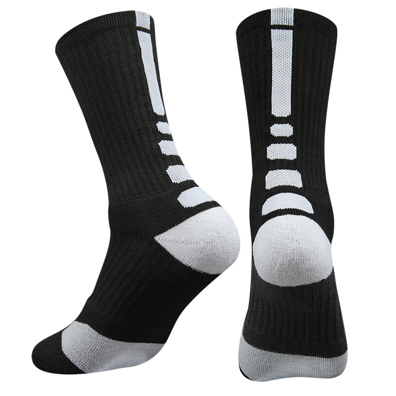 5Pairs Professional Basketball Socks Thickened Towel Bottom Socks Men's Elite Socks Long Tube Children's Outdoor Sports Socks Women's R