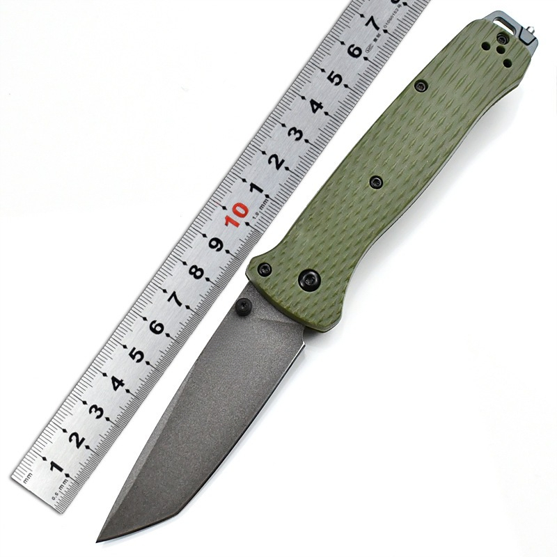 537 Bailout BM Knife Self Defense Pocket Knives Outdoor EDC Survival Flipper Folding Knife Camping Hunting Tool Nylon Handle