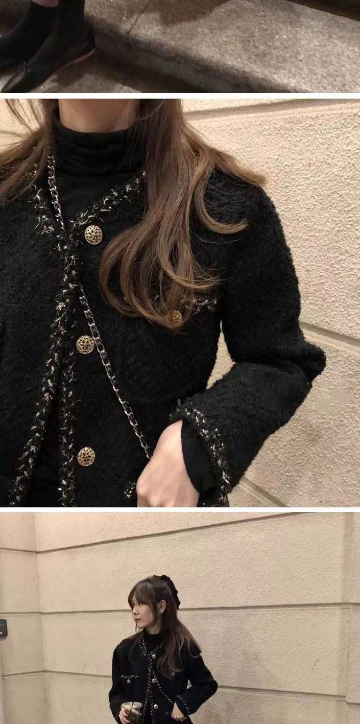 New design 2025 Light Mature French Coat for Women's Niche Spring New Style Autumn and Winter Stylish Slimming Versatile tweed free