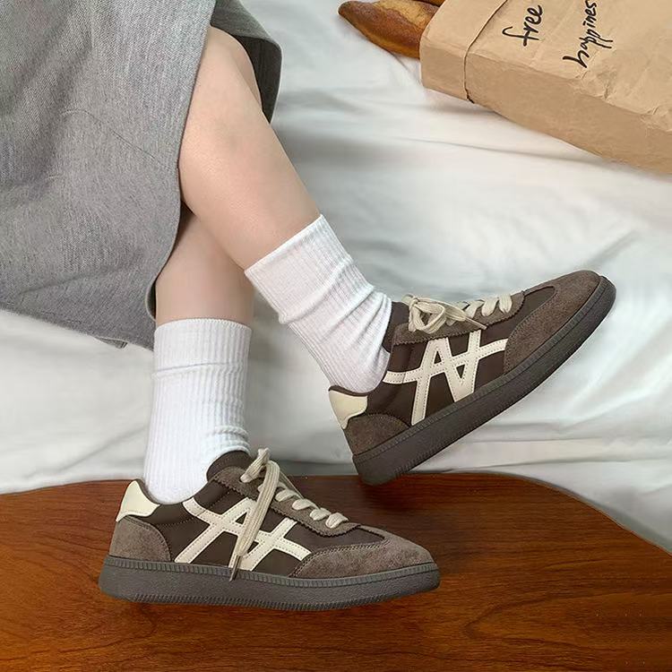 casual shoes runner speed cat women brown yellow beige outdoor trainers sneakers