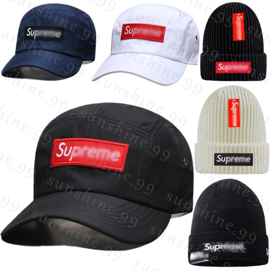 Supremely Beanie classic women's sup baseball cap, designer style, cold-proof hat, brimmed hat, men's luxury dome knitted hat, outdoor ski earmuff hat, Christmas gift