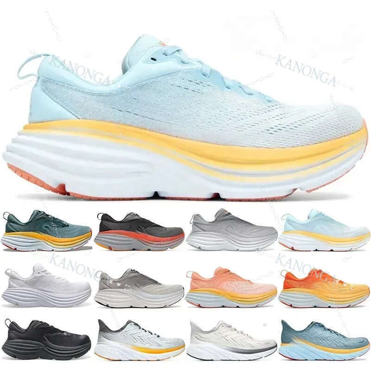 Hokawomen Clifton 9 Casual Bondi Cliftons Shoes Sports Harbor Black White Carbon X 2 Free People Athletic Bondis 8 Mens Women Size 36-46