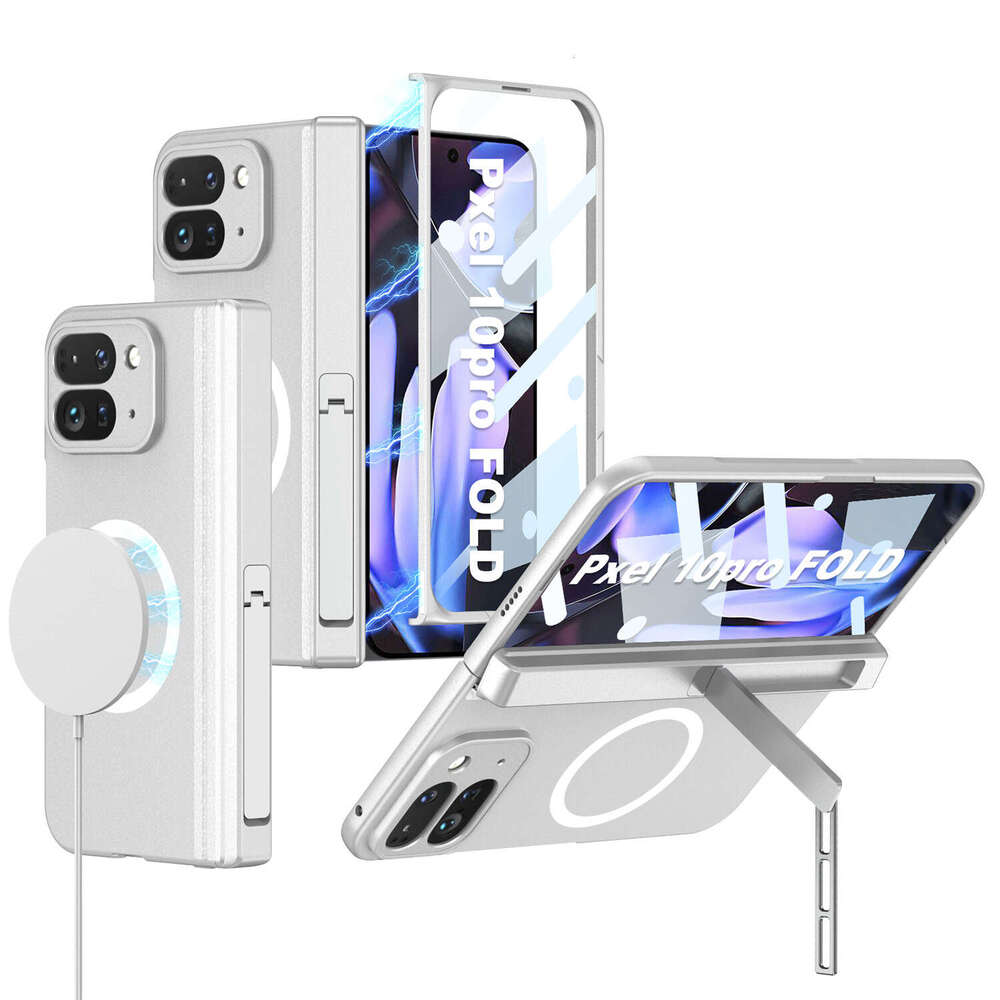 Google Pixel 10 Pro Fold Magnetic Phone Case High-End Feel Hard Shell Wireless Charging with Stand Foldable Screen Compatible