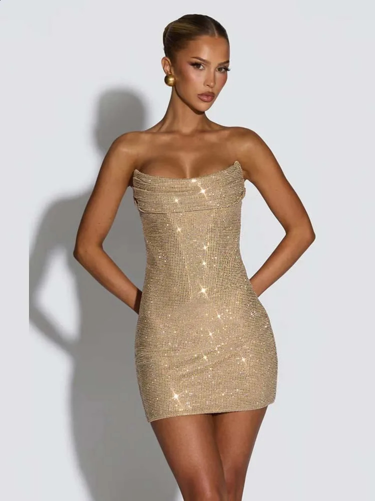 Townlike Beading Sequin Slim Bodycon Dress Women Mini Summer Dress Evening Nightclub Sexy Party Dresses 251223
