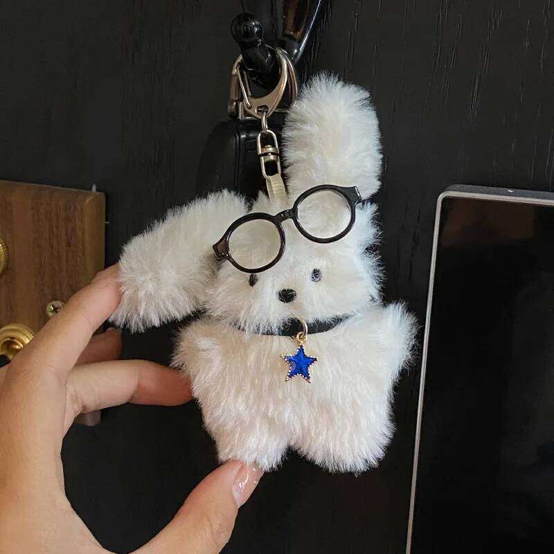 IFYOUOO Cute Plush Rabbit Doll Key Chains Ring Woman Bag Charms Accessories Toy Car Keyring Party Gift Trinket Gifts for Friends X251224