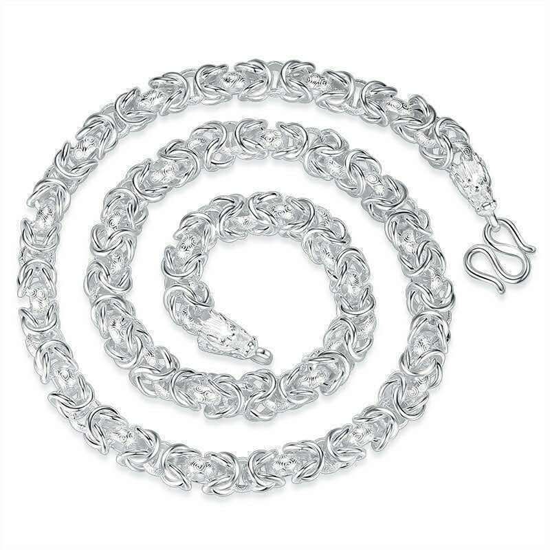 Double Head for Men, Bold Fashionable Personality Trendy Men's Versatile Live Cuban Chain Dragon Bone Necklace Hip-Hop