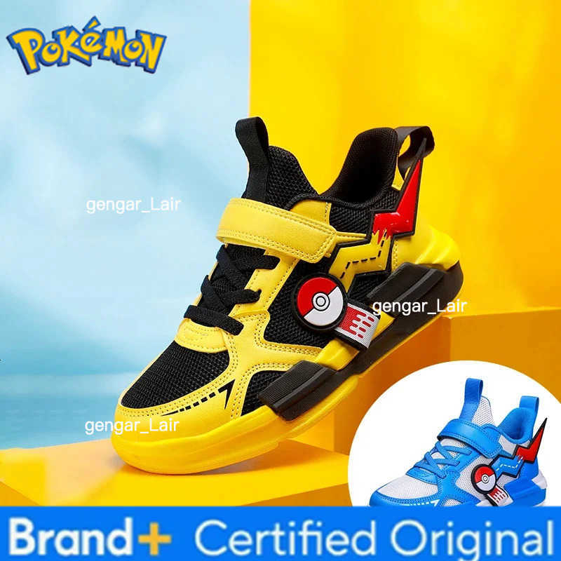 Pokemon Children Cartoon Sneakers Kids Shoes Fashion Boys and Girls Sneakers Student Casual Running Shoes Breathable and Lightweight W251224