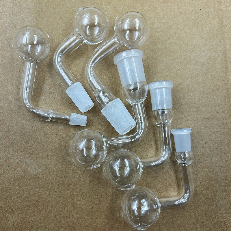 Shenzhuglass Smoking Pipes Glass Pipe Mini Hookahs Thick Bent Type Oil Burner Bubbler Tobacco Spoon Hand Pipes 10mm 14mm 18mm
