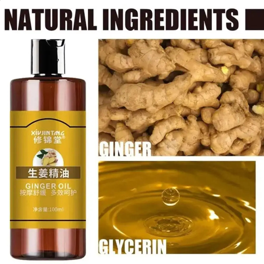 Ginger Essential Oil Massage izing Hydrating Pure Plant Oil Body Relax SPA For Body Skin Care Ginger Oil 251223