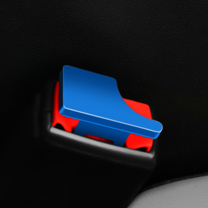 1Pc Hidden Car Seatbelt Buckle Auto Safety Belt Alert Silencer Metal Insert Card Clip Styling Decorate Car Accessories Interior
