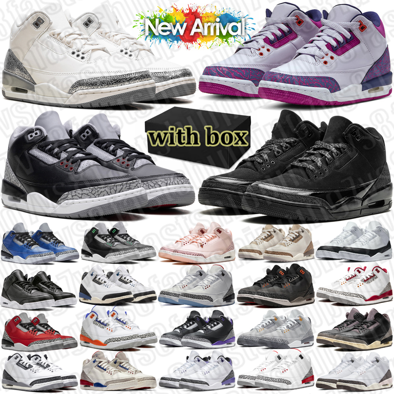 designer 3s basketball shoes men women outdoor leather mesh outfit comfortable trainers sports sneakers black silver red