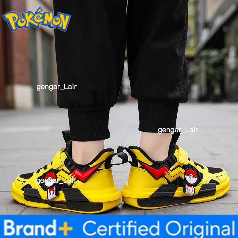 Pokemon Children Cartoon Sneakers Kids Shoes Fashion Boys and Girls Sneakers Student Casual Running Shoes Breathable and Lightweight W251224