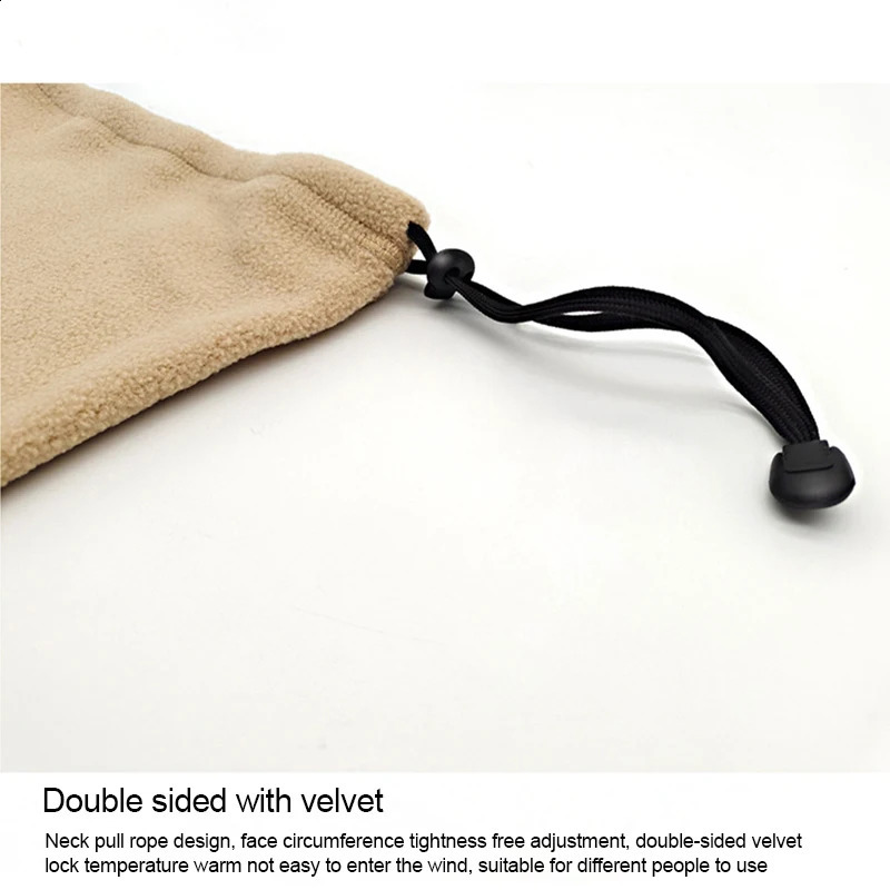 Thermal Bandana Face Cover Winter Fleece Neck Warmer Gaiter Bandana Face Mask Ear Cover Tube Scarf Skiing Snowboard Neckerchief251218