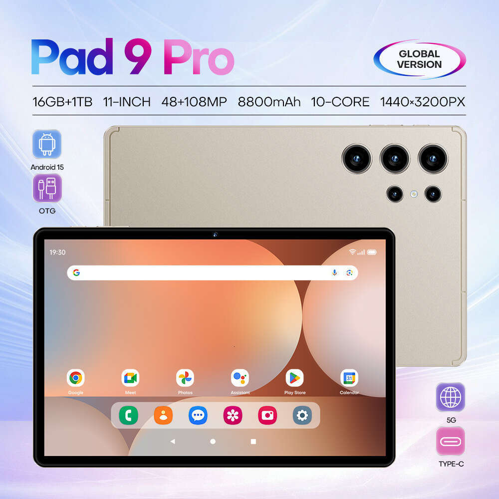 Famous brand cross-border exclusive Pad 9 Pro intelligent tablet, brand new in stock source factory CKS