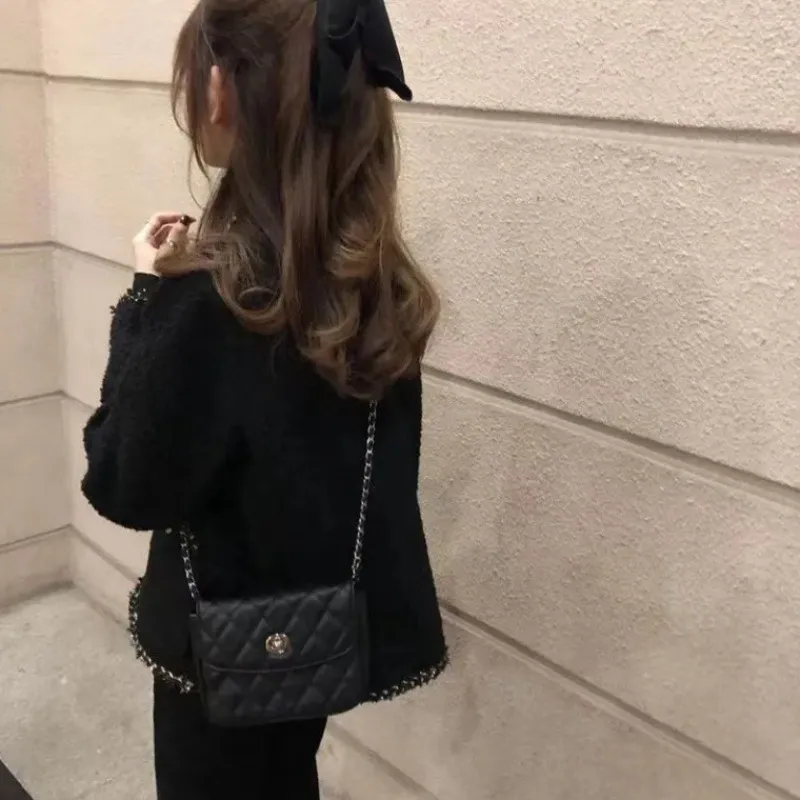 New design 2025 Light Mature French Coat for Women's Niche Spring New Style Autumn and Winter Stylish Slimming Versatile tweed free