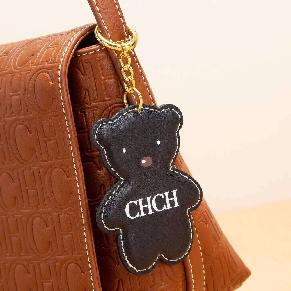 Fashionable New 2025 Luggage Hanging with Teddy Bear Flower Pattern and Simple Decoration X251224