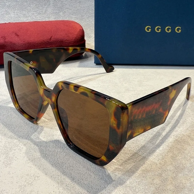 designer women sunglasses black square frame glasses protection fashion shades with brand gift box 14c