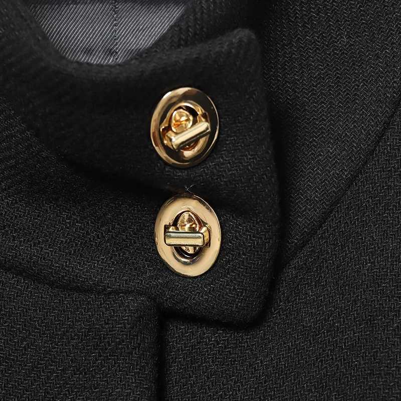 Women Woolen Jacket 2025 Autumn Winter Long Sleeve Womens Coat With Belt Loose Female Casual Outerwear Retro Lady Tops T251224