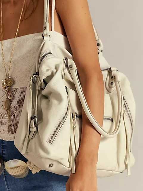Old sea salt white shoulder bag, backpack for motorcycle, crossbody bag K251224