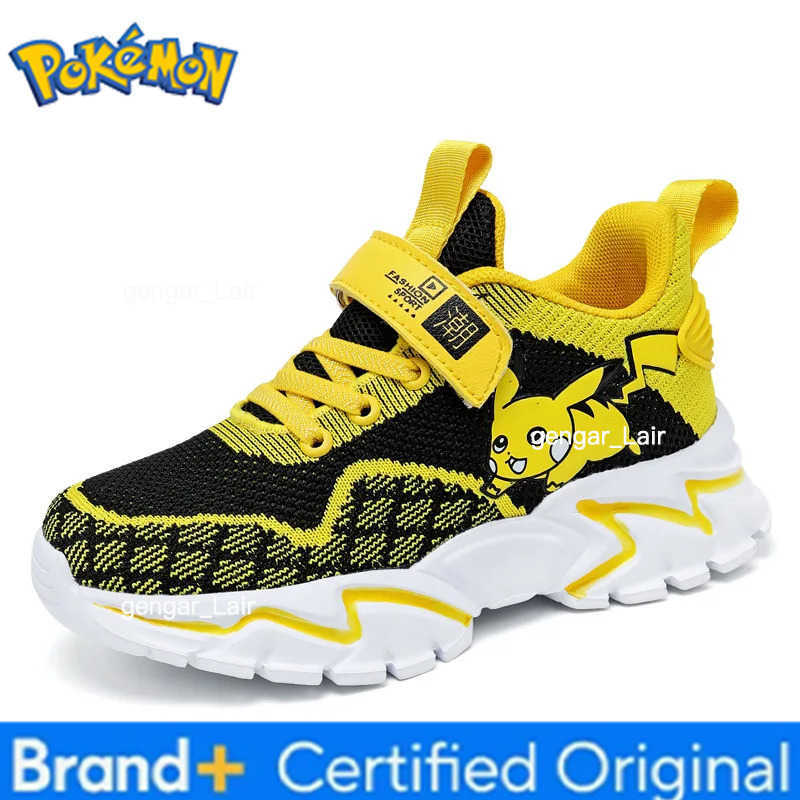 Pokemon Pikachu Children Sports Shoes Cartoon Fashion Anime Boy Girl Sneakers Student Casual Running Shoe Breathable Lightweight W251224