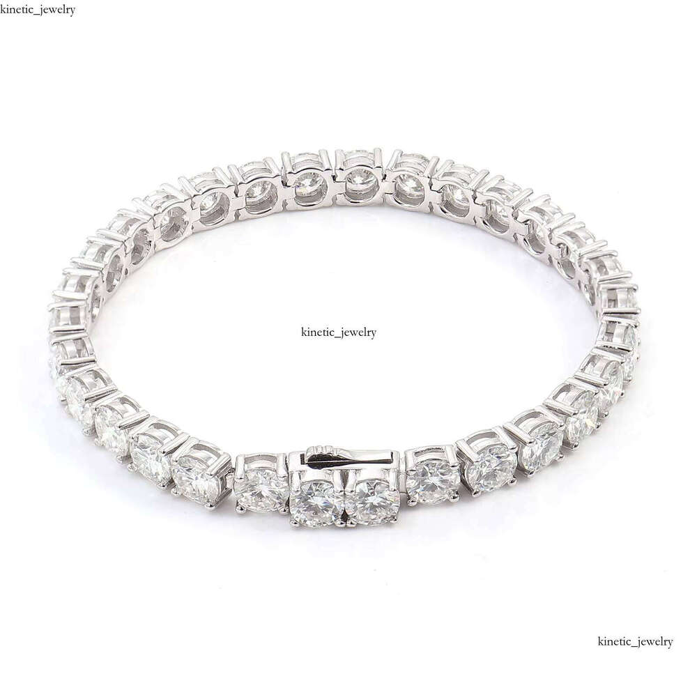 VVS Moissanite Fashion Jewelry Bracelet S925 Silver 2.0mm D Color VVS Silicon Stone Tennis Chain 6 6.5 7 Inches 7.5inch 8inch