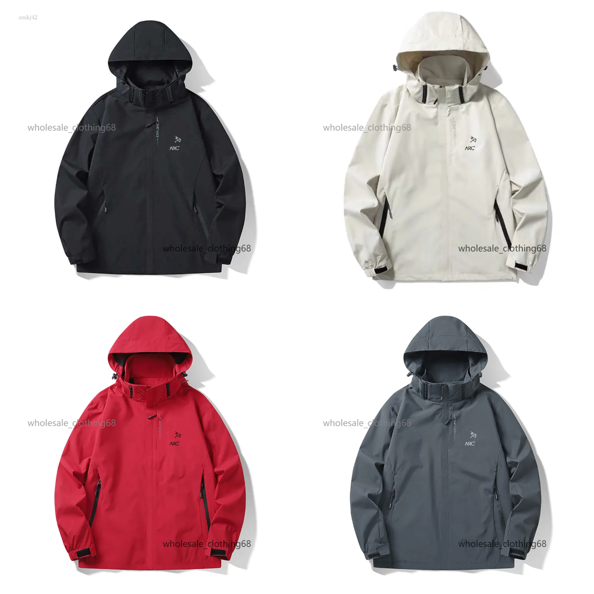 Designer Mens Jacket outdoor zipper jacket Lt waterproof mountain skiing Windproond Breathable Single Layer Hard Shell