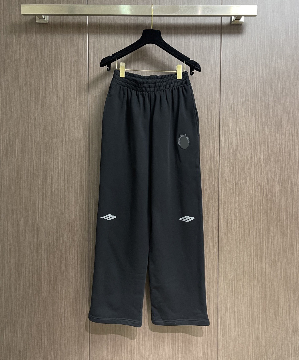 Men's Plus Size Pants Round neck embroidered and printed polar style summer wear with street pure cotton 43t5g