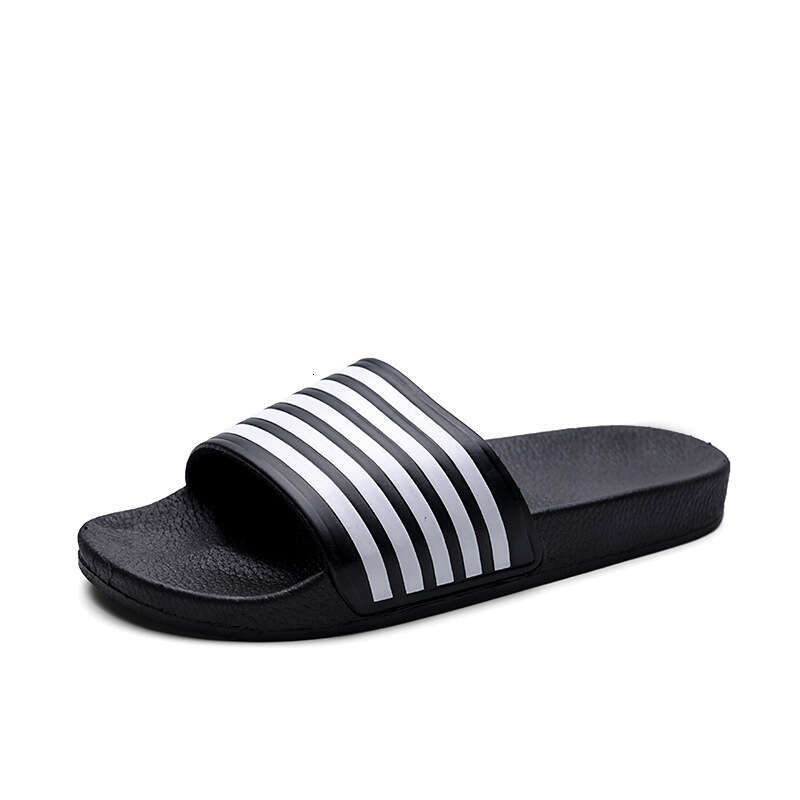 Men's Summer Fashion Outdoor Couple Striped Thick Non-Slip Slide Sandals Ins Trend Bathroom Soft Sole Cool Slippers