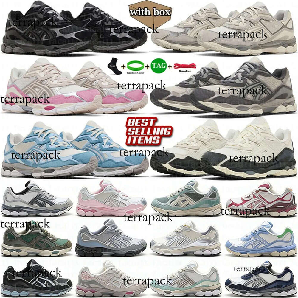 With Box gels nyc Designer Running shoes for men women Black Pink mens sneakers trainers outdoor sports Size US 5.5-12.5
