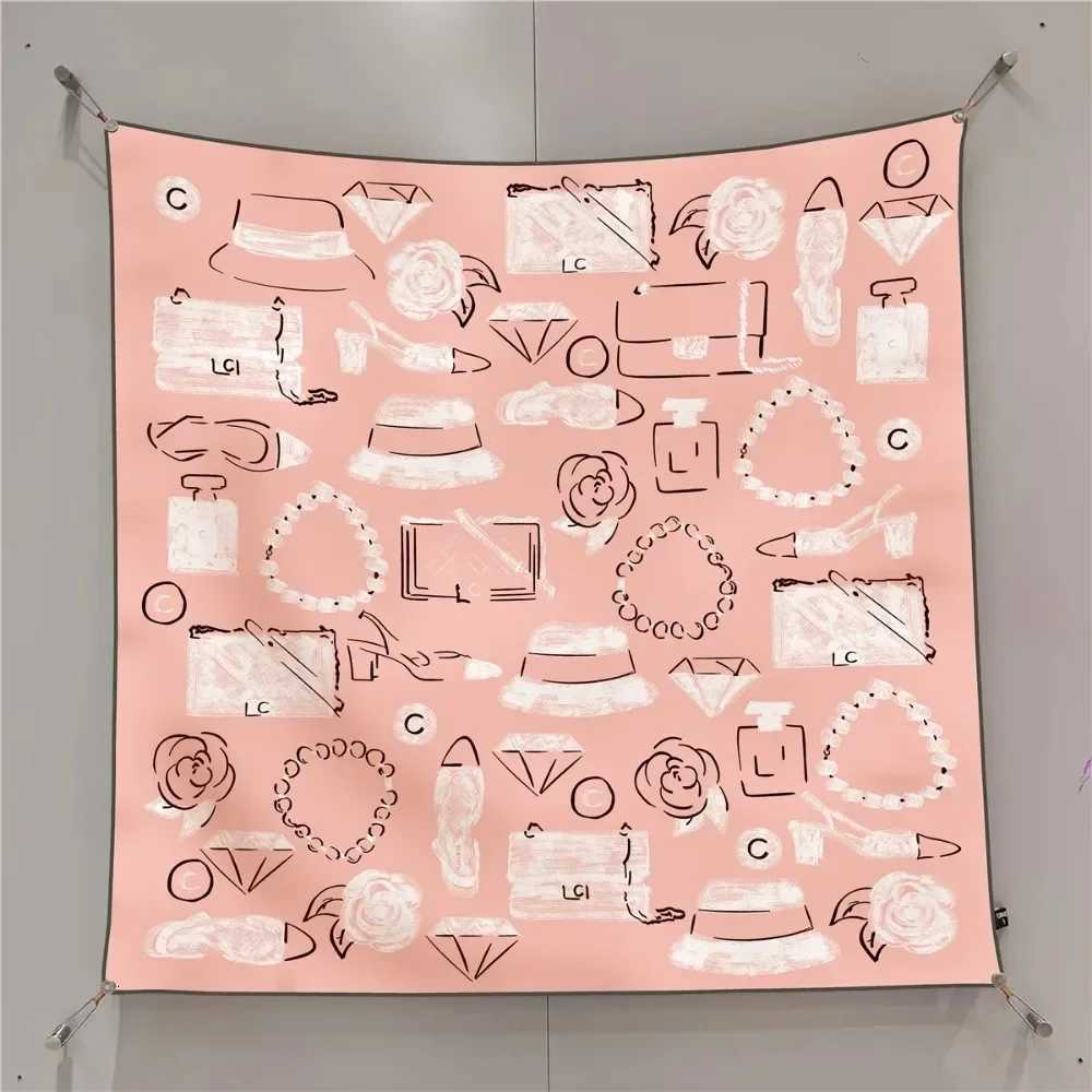 90Cm New Hat Bag Twill Silk Womens Travel Sunscreen Shawl Large Square Scarf Headscarf Wholesale Scarf for Women Y251224