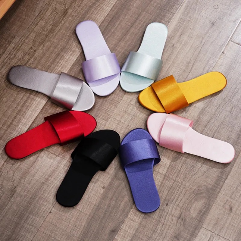 Lightweight Womens Beach Sandals Comfortable Slip On Shoes Made of Soft Cotton Textile in Assorted Colors