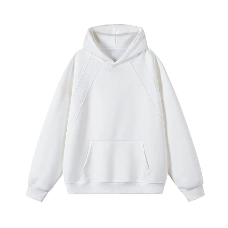 American Heavyweight Stiff Paneled Cleanfit Hoodie for Men, New Fall Style, Basic Couples' Hooded Outerwear