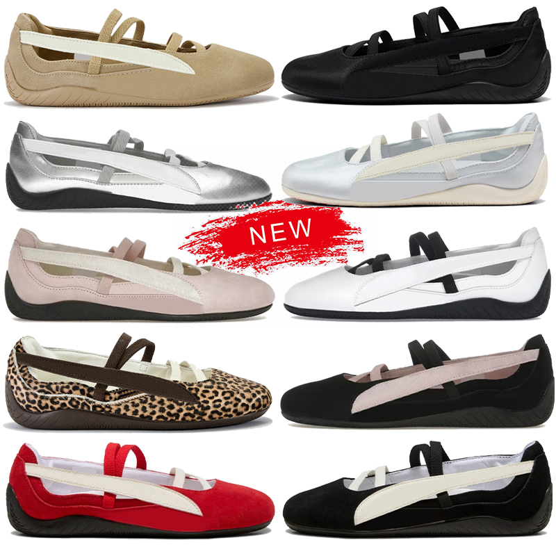 Free shipping Designer shoes womens ballet flats Slippers white Triple Black Ballet Suede women slides Red pink Leather Silver Satin Slipper loafers EUR 36-41